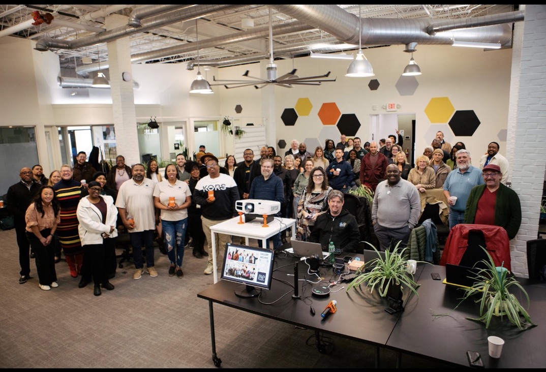 Rod with the group at One Million Cups Detroit